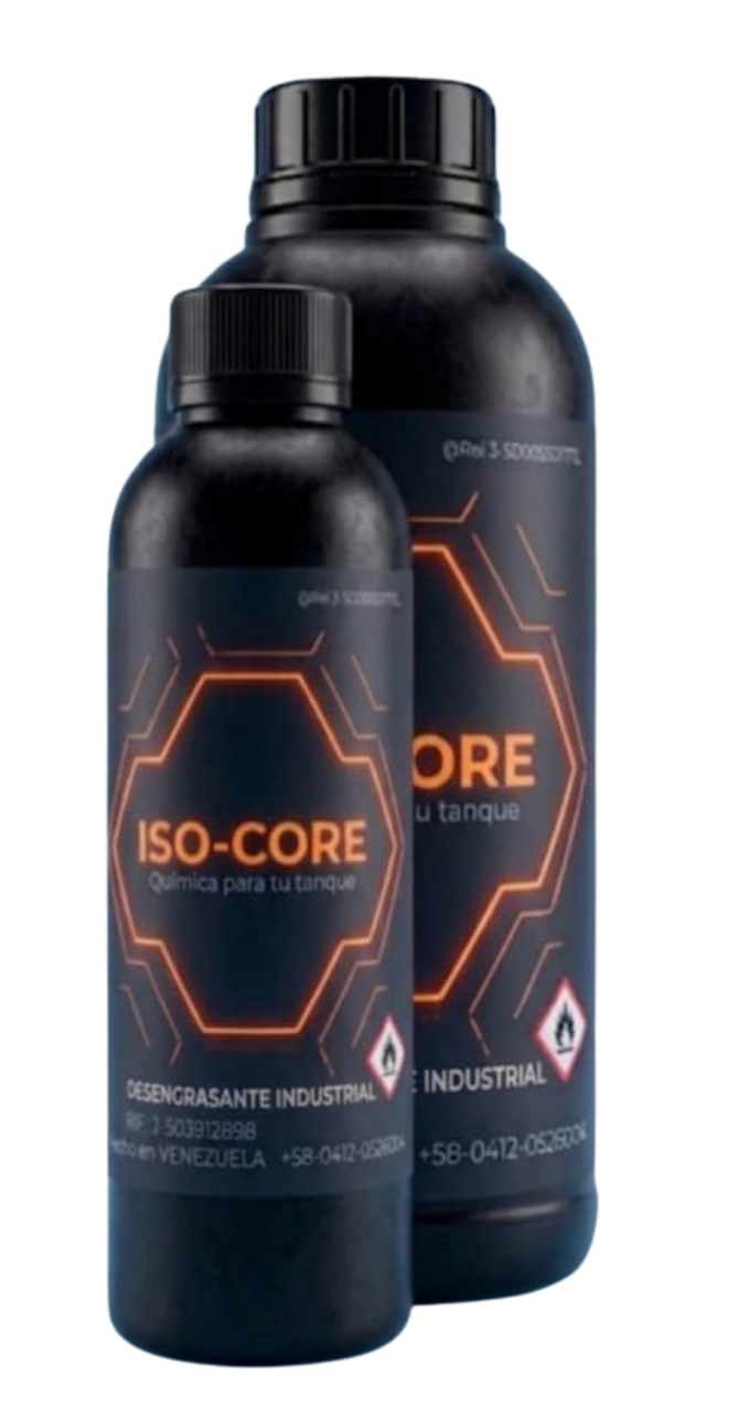 Desengrasante Industrial ISO-CORE 250 ml y 1 L